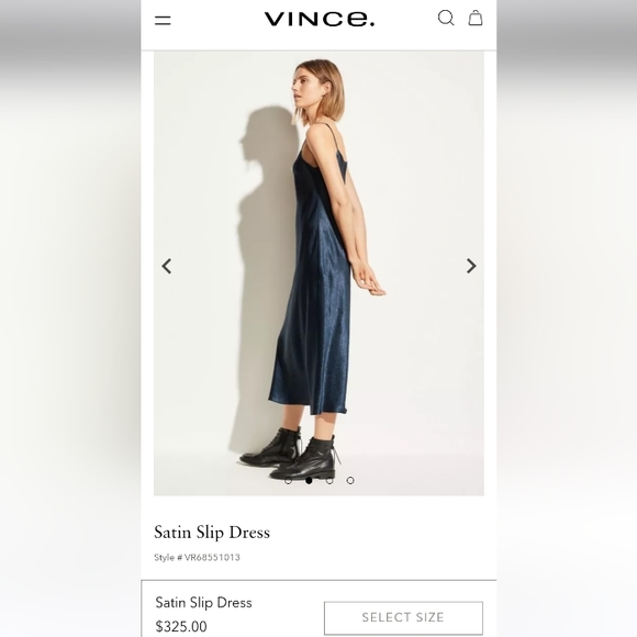 Vince Satin Slip Dress XS - Picture 7 of 8